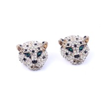 Fashion Punk Rock Special Leopard Head Women Earrings Exaggerated Personality An - £11.03 GBP