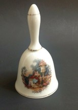 Porcelain Bell featuring Victorian Lovers Man Woman in Garden - £5.49 GBP
