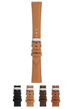 Morellato Flake Vegan Nubuck Leather Watch Strap - Black - 16mm - Chrome-plated  - £30.22 GBP