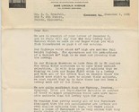 Ehlert Radio Furniture Co Letter on Letterhead Chicago Illinois 1930  - $17.82