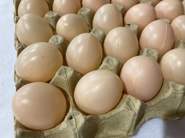 60PCS Fake Dummy Egg Hen Chicken Joke Prank Plastic Eggs Home Easter Party Decor - £17.40 GBP