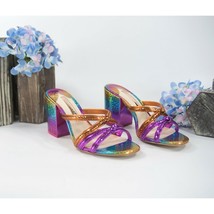 Sophia Webster Freya Rainbow Leather Mid Mules Heels Size 36 NIB - $390.56