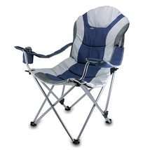 Reclining Camp Chair - Navy Blue - £89.47 GBP