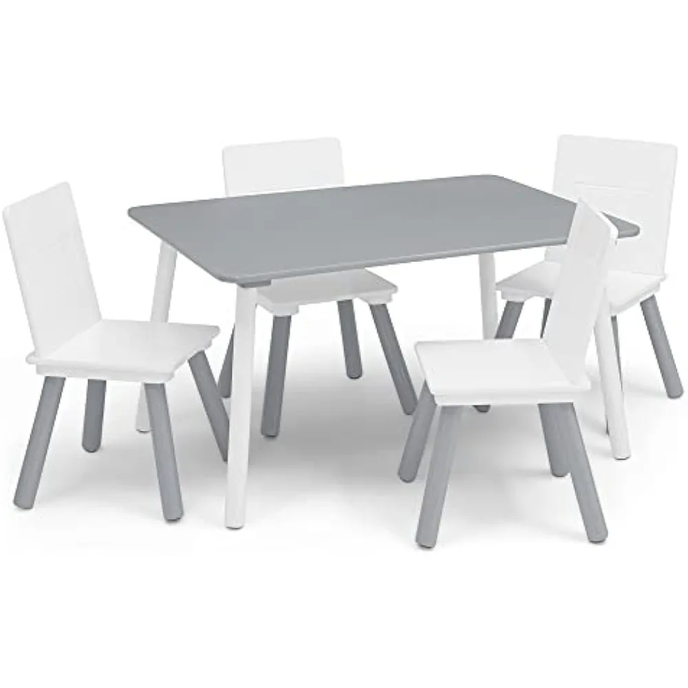 Ing children study desk snack time kids table and chair set 4 chairs included ideal for thumb200