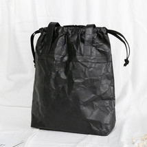 Trendy DuPont Paper Bag Environmental Friendly Women Bags Handbags Korean Bucket - £38.49 GBP