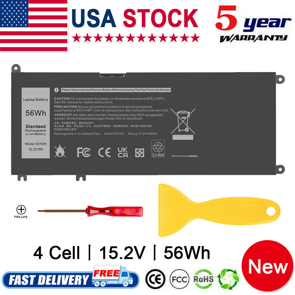 33Ydh Laptop Battery For Dell Latitude 3380 3590 3580 3480 3490 W7Nkd P30E001 Us - $38.99