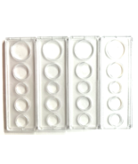 4 Birth Year Coin plastic Snap-Tite Holder cases, 5 openings,  no coins ... - €18,19 EUR