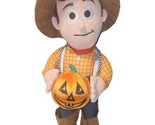 Disney Toy Story 4 Woody with Pumpkin Halloween Porch Greeter 22 inches - £15.18 GBP