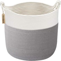 Cotton Rope Basket with Handle for Baby Laundry Basket  - £31.96 GBP