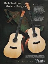 Fender Ensenada ESD-10 dreadnought &amp; ESM-10 mini-jumbo acoustic guitar ad print - £2.99 GBP