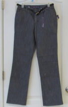 Gloria Vanderbilt CASSIDY Belted Denim Trouser KINGSTON WASH Women&#39;s Sz ... - $372.55 MXN