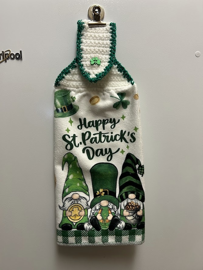 St. Patrick Gnome Hanging Towel - $4.30