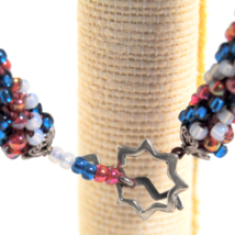 &quot;Patriotic Twist&quot; by Crochetedglass by Julee Handcrafted Glass Jewelry Designs - £23.28 GBP