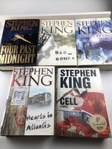 Stephen King Lot Of 5 Hardcover Books Four Past Midnight Cell Hearts in ... - $65.41