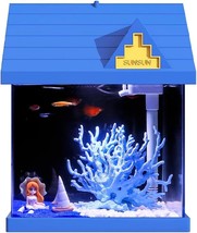 2 Gallon Mini Fish Tank Kit,Includes Lighting And Air Pump,Self Cleaning Small A - £58.32 GBP