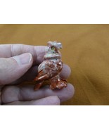 Y-BIR-VUL-15 little red Vulture Buzzard Figurine soapstone Peru scavenge... - $165.19 MXN