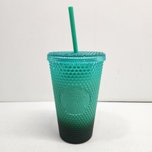 Starbucks Mint Green Winter 2022 Waxberry Gradient Bling Cup Tumbler Grande 16oz - £15.23 GBP