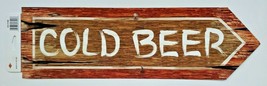 2008 Beiste Cold Beer / Outhouse Double Sided Sign New 20" x 6" - $13.99