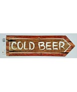 2008 Beiste Cold Beer / Outhouse Double Sided Sign New 20&quot; x 6&quot; - £11.05 GBP