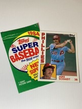 Mike Schmidt 1984 Topps Super #6 5&quot;x7&quot; Jumbo Baseball Card Philadelphia Phillies - £3.13 GBP