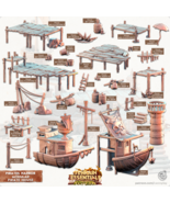 3D Printed Cast n Play Pirates House Pirates Harbor Set 28mm 32mm D&amp;D - €8,40 EUR+