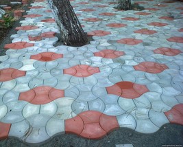 Paver Stepping Stone Mold PS 27042. Concrete Mold, Pavement Stone, Plast... - $16.79