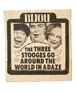 1963 The Three Stooges Bjiou Movie Advertisement Around The World Film F6F - $41.81 CAD