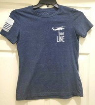 Nine Line Mens Size S Graphic Tee Blue Short Sleeve Cotton Veteran American Tee - £17.17 GBP