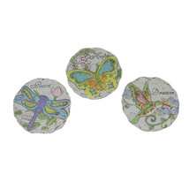 Peace Hope Dream Inspirational Garden Stepping Stone Decorative Wall Art Set - £40.42 GBP