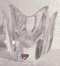 Orrefors Sweden Handmade Collectible Crystal Glass Vase Signed - £43.09 GBP