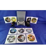 Silver PS2 Slim Console With 10 Games and 1 Controller - $149.59