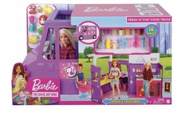 Barbie Career Fresh &#39;N&#39; Fun Food Truck Expands &amp; Transforms 30+ Pieces - £34.54 GBP