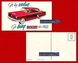 1952 mercury custom 4-door sedan vintage color postcard-usa -...-
show origin... - £8.82 GBP