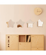 Small Decorative Wall Self Adhesive Shaped Mirrors - Set of 4 - £15.83 GBP