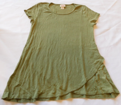 Mossimo Women&#39;s Junior&#39;s short sleeve t shirt top Size XS xsmall Olive Green GUC - £15.49 GBP