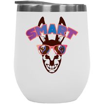 Smart-Ass. Funny Genius Pun 12oz Insulated Wine Tumbler For A Smart Ass Teen, Kn - £21.67 GBP