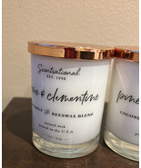 3 Scentsational Pine &amp; Clementine Candle Glass Jar 11 Oz Soy Wax - £55.03 GBP