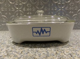 Corning Blue Heartbeat / Radio Wave Brown &#39;N Sear Microwave Casserole &amp; ... - $428.32 MXN