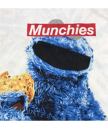 Sesame Street Cookie Monster Munchies Red Box Logo Blue Tie Dye T-Shirt ... - £16.74 GBP