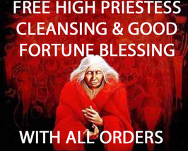 FREE W ANY ORDER HIGH PRIESTESS CLEANSING GOOD FORTUNE BLESSING MAGICK - $0.00