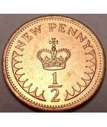Gem Unc Great Britain 1980 New Half Penny~We Have Gem Unc Coins~Free Shi... - $2.93