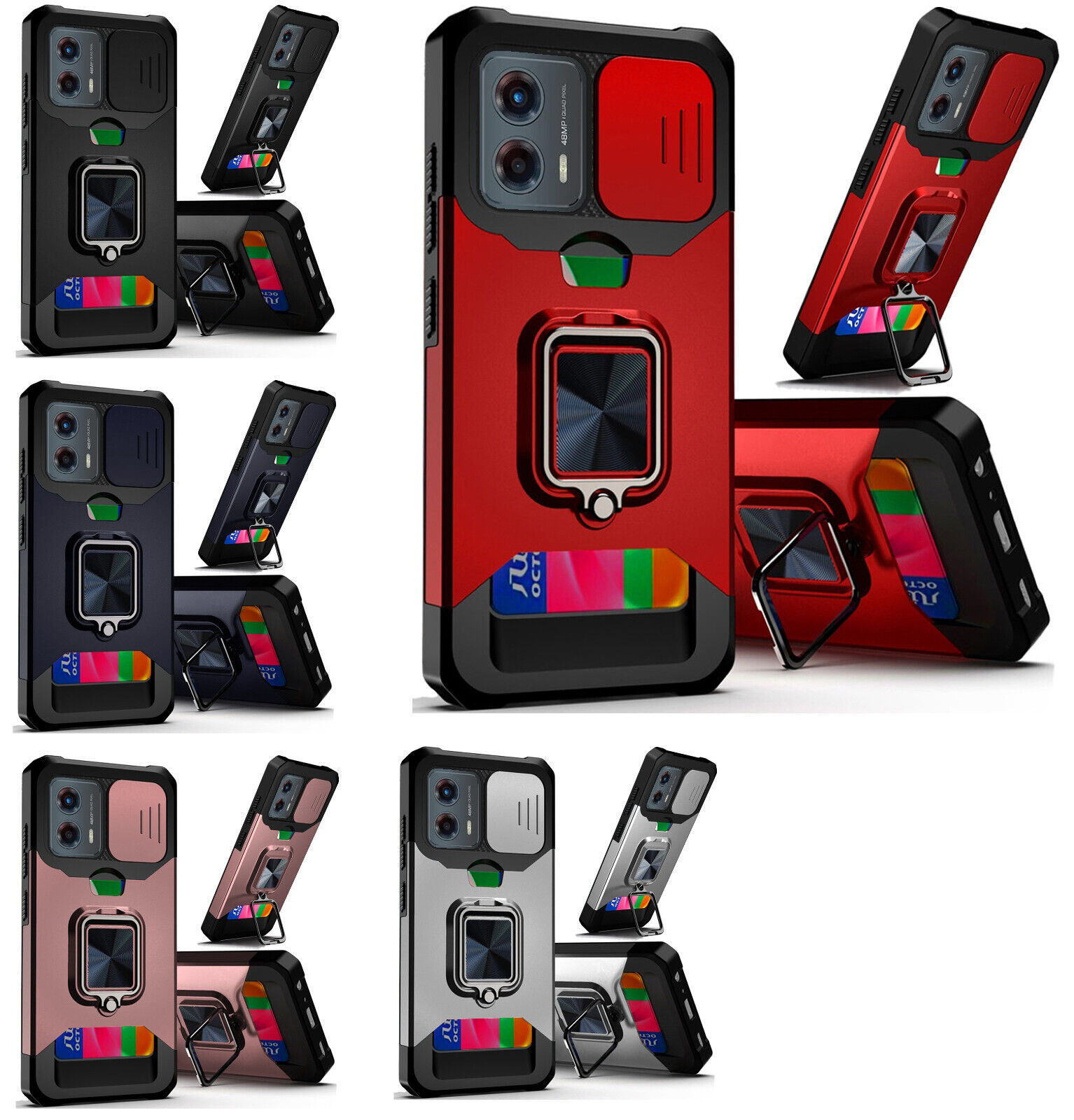 Tempered Glass / Multi-Functional Cover Case For Motorola G Play 2024 XT2413 - £8.27 GBP - £9.85 GBP
