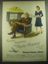 1946 American Airlines System Ad - Timesaving transportation and hospitality  - £14.50 GBP
