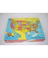 Random House 140pc United States of America Map Jigsaw Puzzle w/ 28 Page... - $13.85