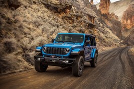 2024 Jeep Wrangler Hydro Blue Pearl Coat | 24x36 inch POSTER | off road - $20.56