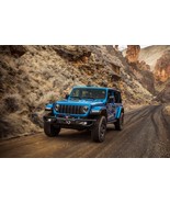 2024 Jeep Wrangler Hydro Blue Pearl Coat | 24x36 inch POSTER | off road - £16.24 GBP