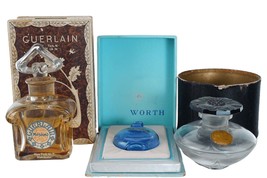 c1940 French Baccarat/Lalique perfume bottles in original boxes - £229.68 GBP