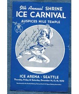 Autographed 9th Annual Shrine Ice Carnival Program-Nile Temple-1939-Cale... - $26.75 CAD