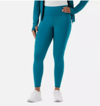Member&#39;s Mark Extra Warm High Rise Leggings Teal Blue Women s Size XS NWT - $14.74