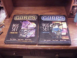 Lot of 2 GURPS Game Manuals HB Books, 4th Edition, Characters, Campaigns - $74.95
